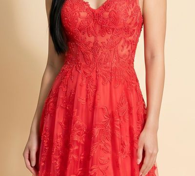 Robe À Broderie Fraise