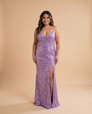 Robe À Paillettes Lilas