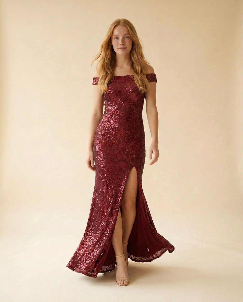 Robe bustier avec manches Bourgogne