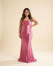 Robe Ajustée Rose Pâle