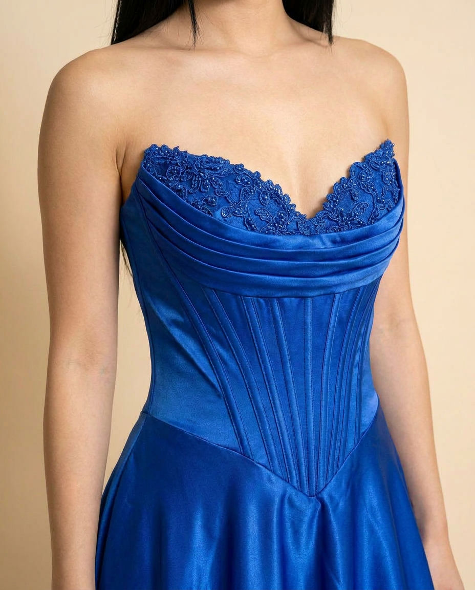 Bustier Gown Royal Blue