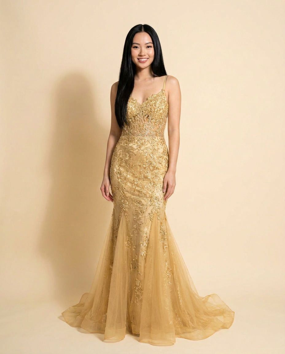 Mermaid Gown Gold