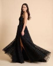 Robe À Volant Noire