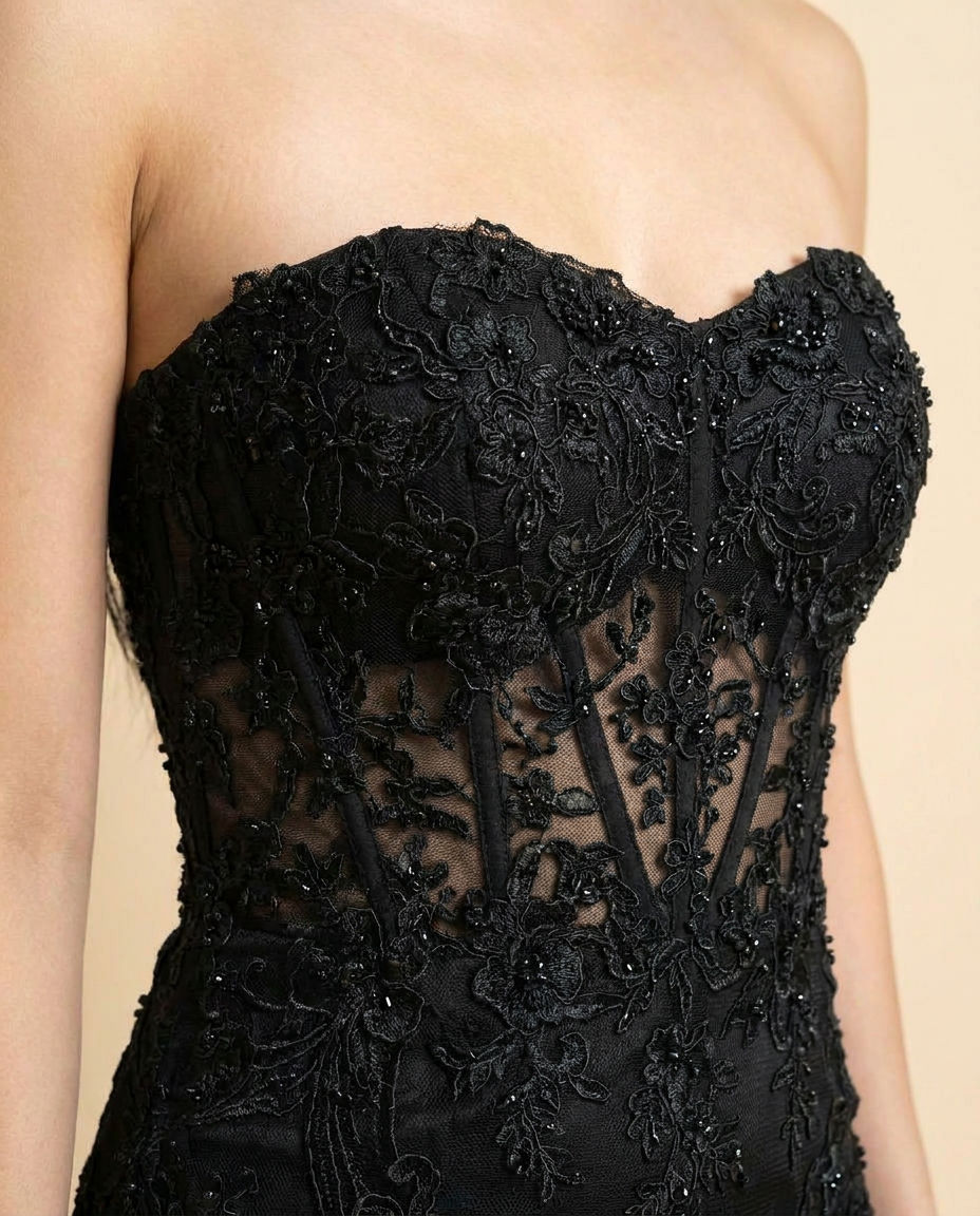 Slit Gown Black