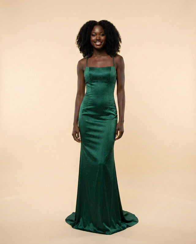 Robe Brillante Émeraude