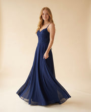 Robe Corset Et Jupe Fluide Marine
