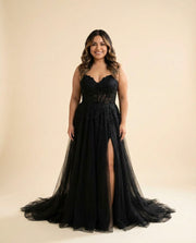 Slit Gown Black