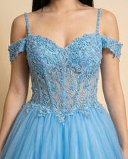 Princess Gown Sky Blue