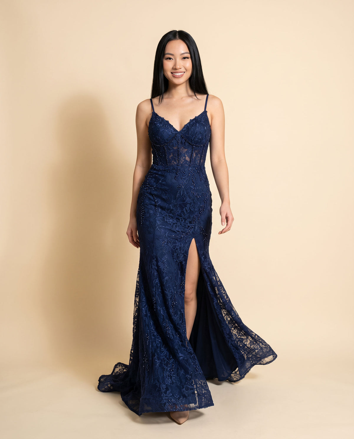 Robe ajustée style sirène Marine