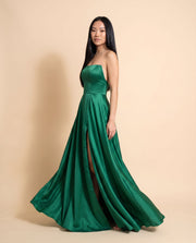 Robe Bustier Émeraude