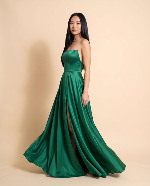 Sherri Hill - Robe Bustier Émeraude