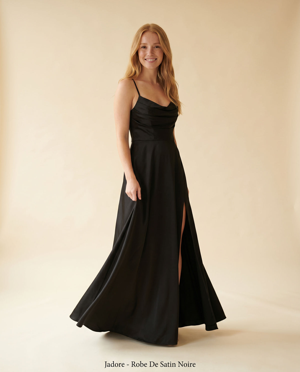 Robe De Satin Noire