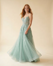 Robe En Tulle Sauge