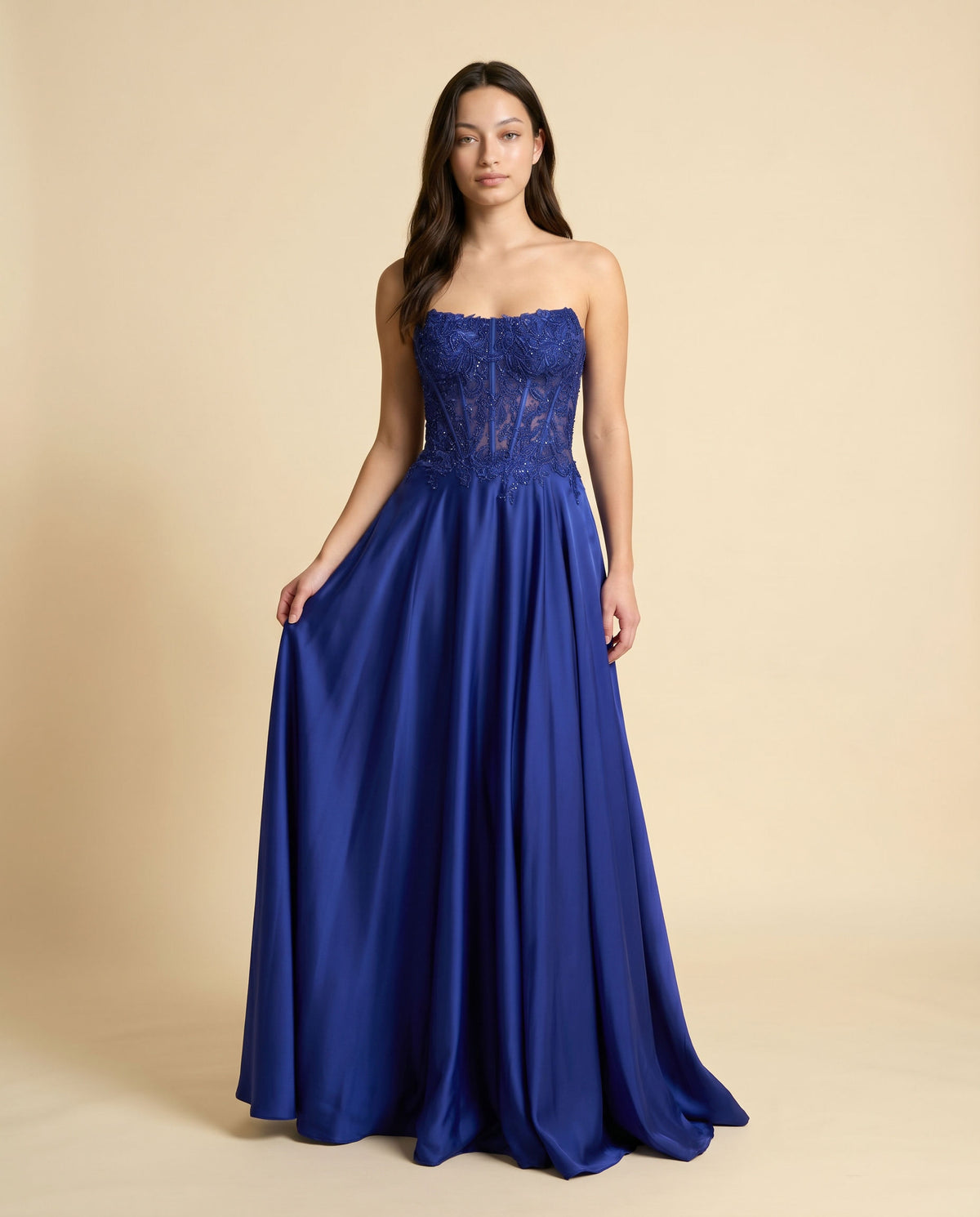 Robe Corset Fluide Vert Jade