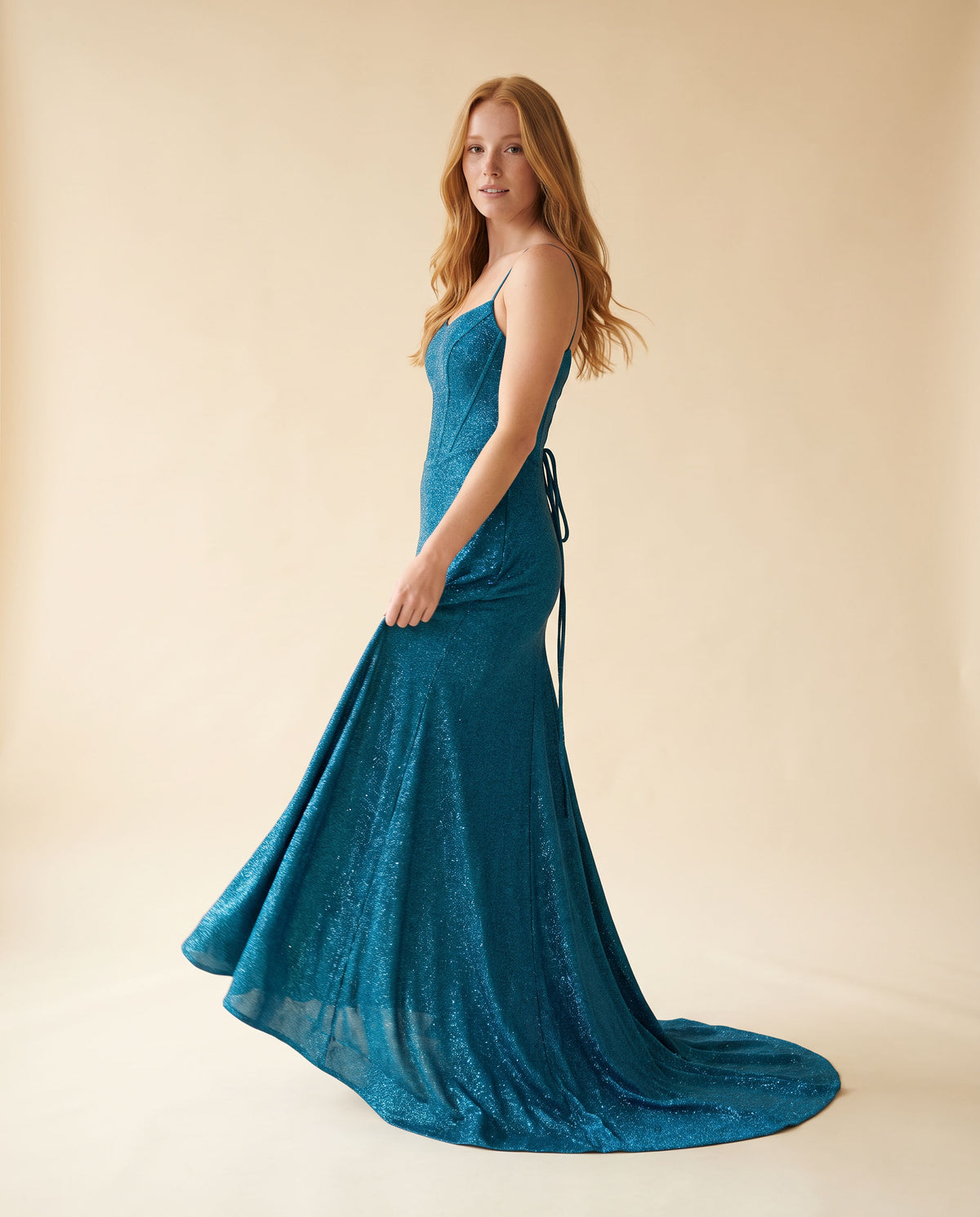 Robe corset scintillante Sarcelle