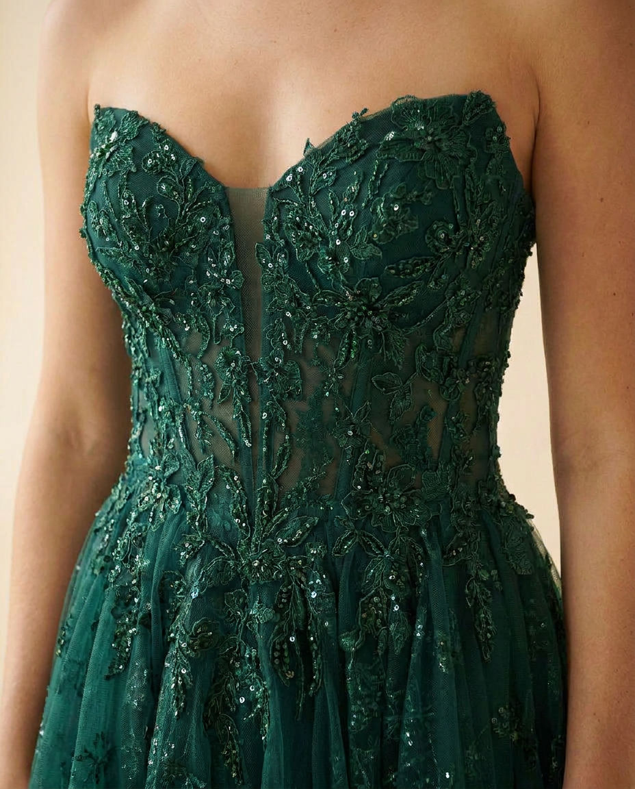 Robe à Étages Émeraude