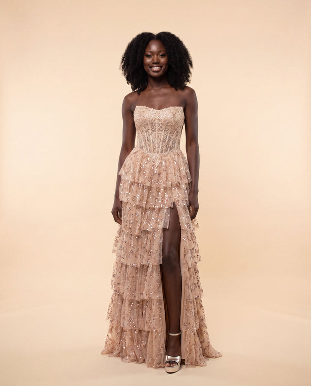 Corset Gown Champagne