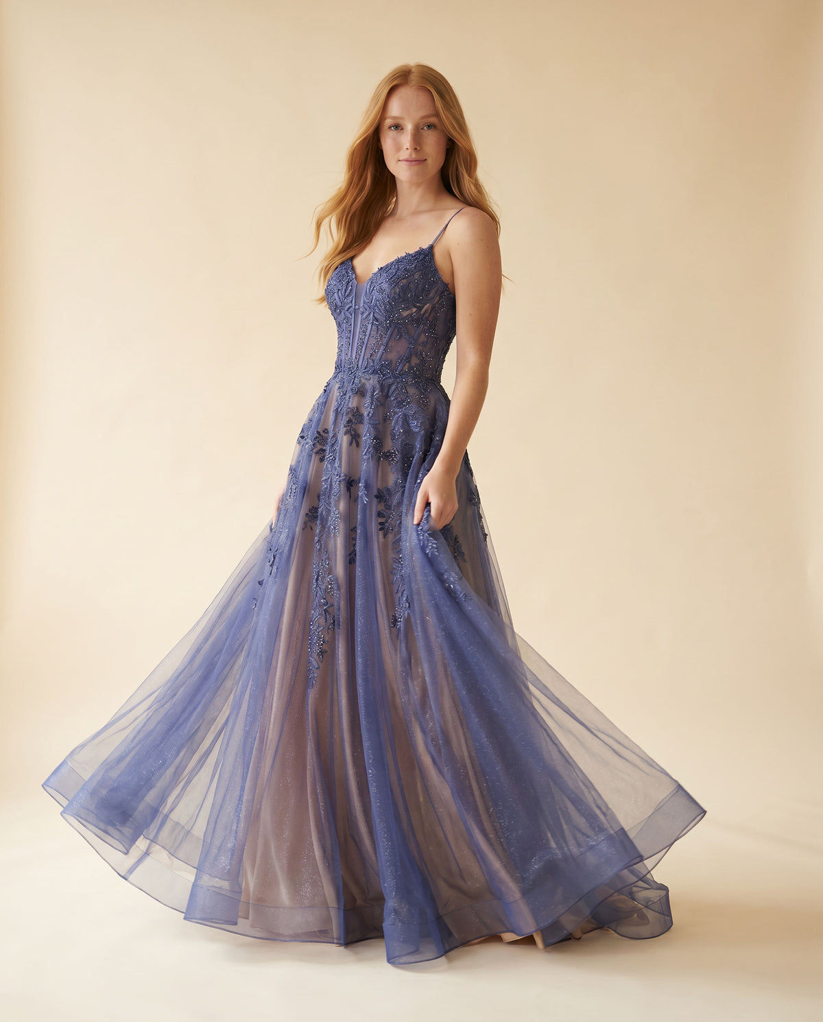 Robe En Tulle Dusk Champagne