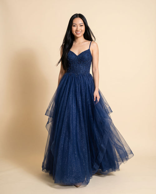 Jadore - Robe Princesse Marine - Bleu marine