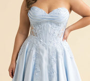 Robe Corset Princesse Bleu Pâle