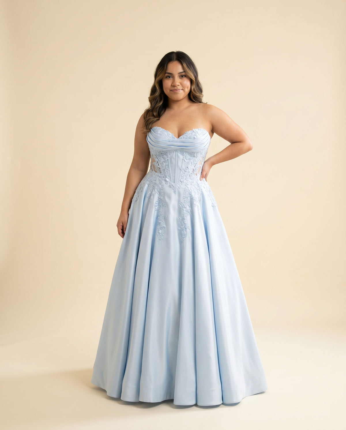 Robe Corset Princesse Bleu Pâle