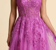 Robe En Tulle Magenta