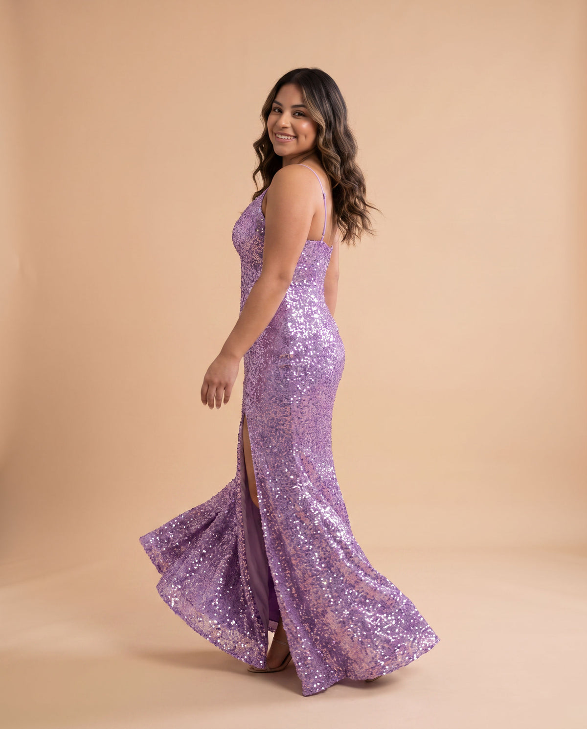 Robe À Paillettes Lilas