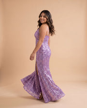 Robe À Paillettes Lilas