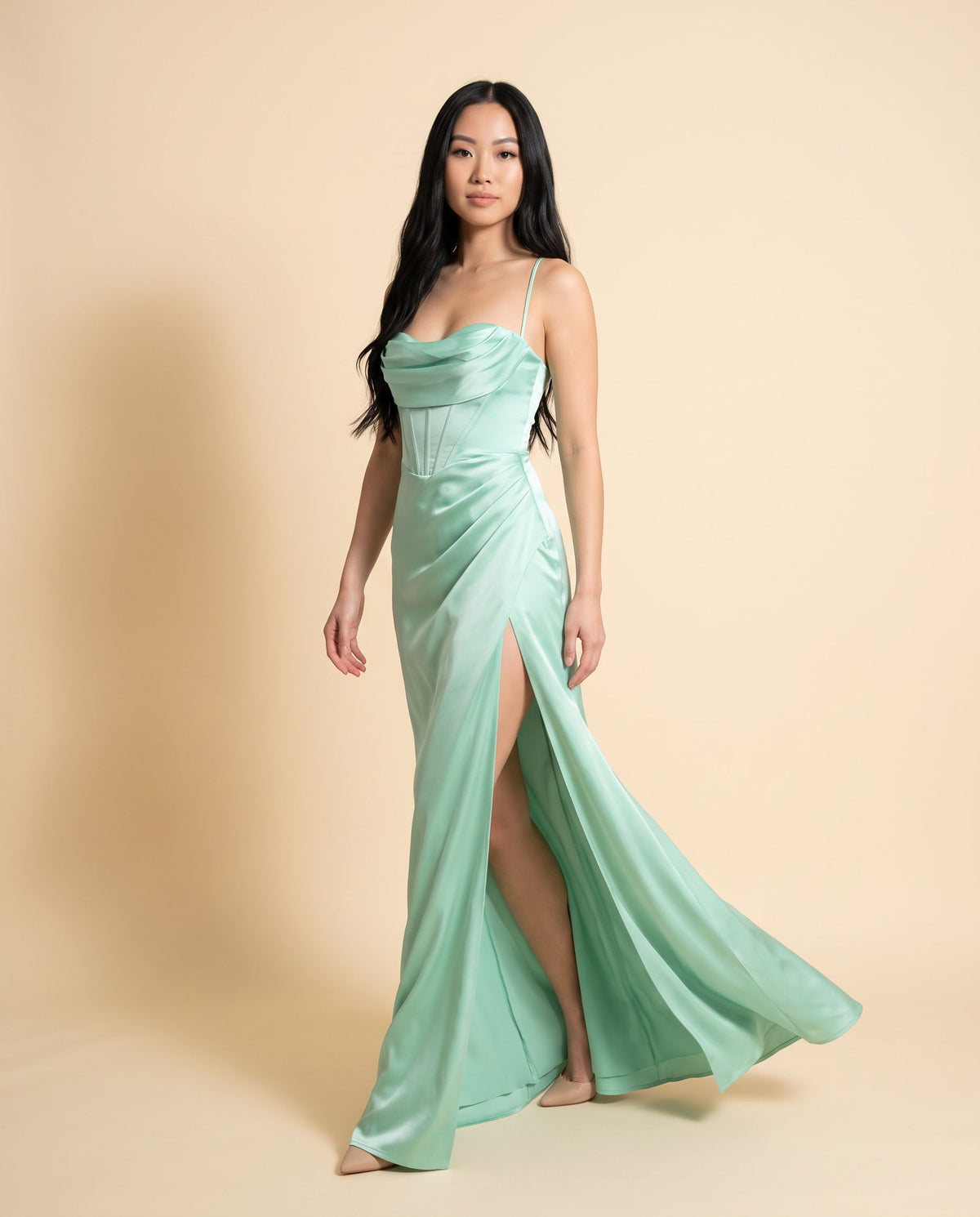 Corset Avec Fente Menthe