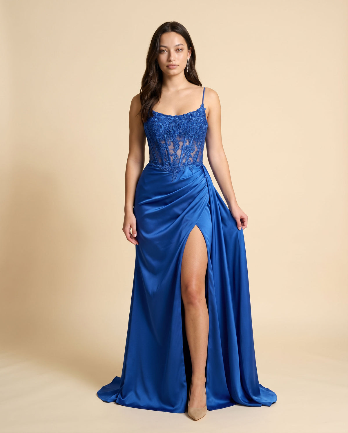 Robe Corset Bleu Royal
