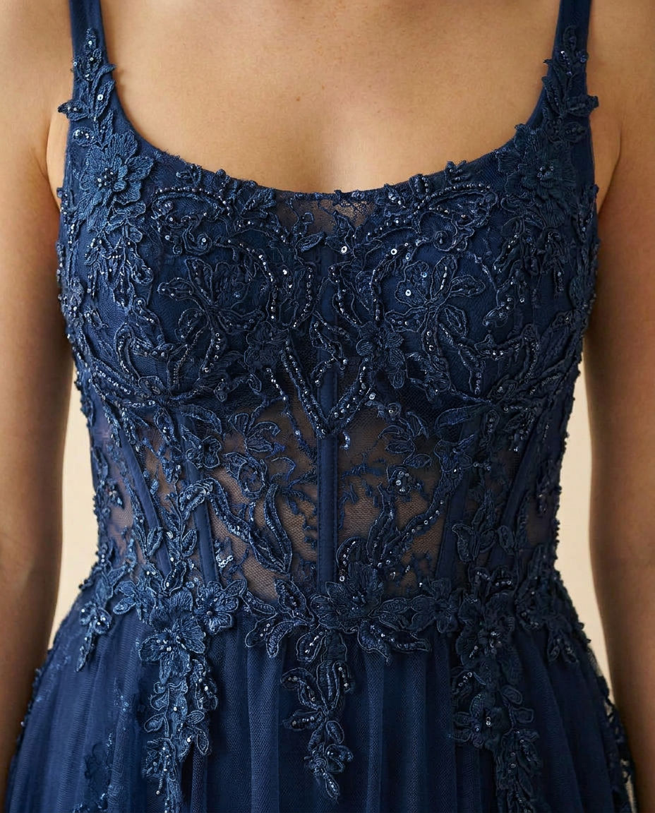 Mermaid Gown Navy