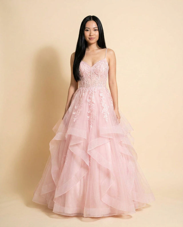 Robe Princesse Rose Pâle