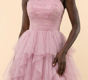 Robe à étages Rose