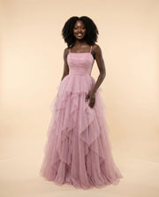 Robe à étages Rose