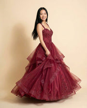 Princess Ball Gown Wine