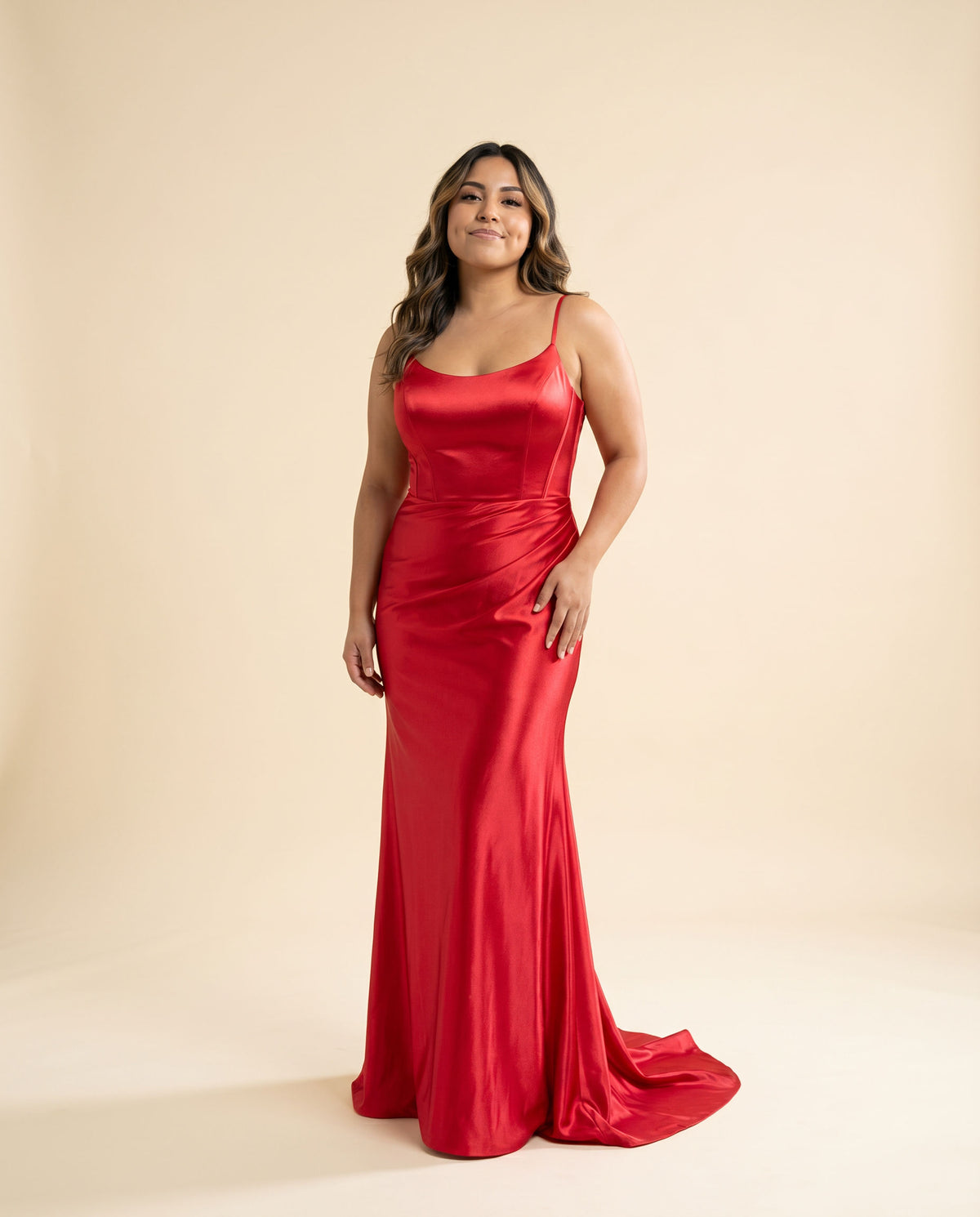 Robe En Satin Fuchsia