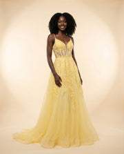 Robe En Tulle Jaune