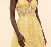 Robe En Tulle Jaune