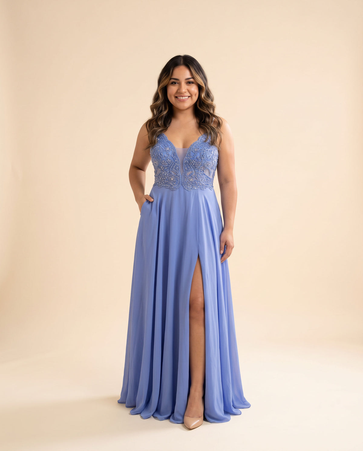 Robe Fluide Cornflower