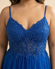 Sweetheart Gown Royal Blue