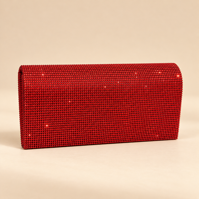 Blossom Sac à Main Rouge Brillant
