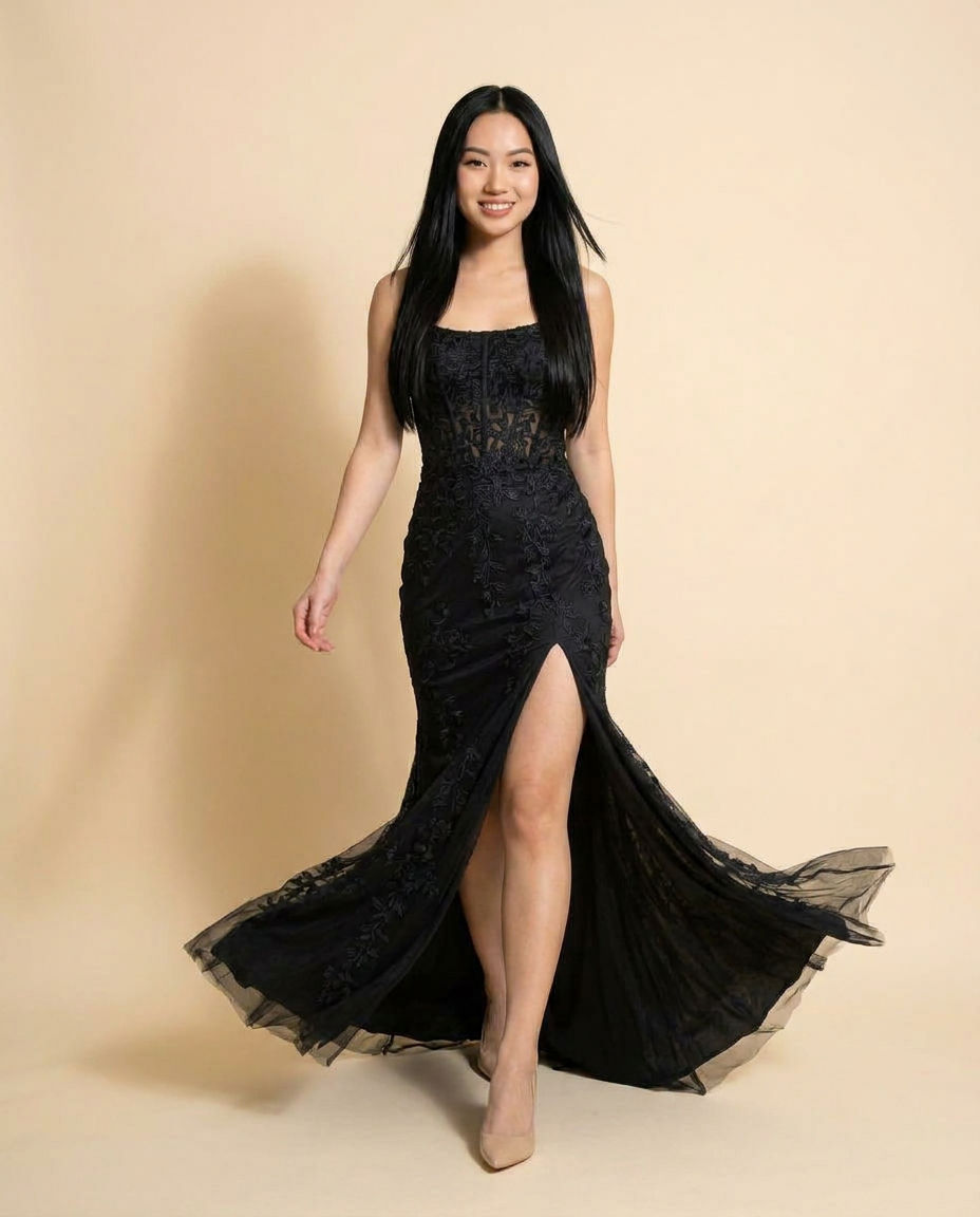 Robe Bustier Ajustée Noire