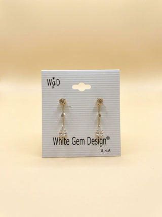 Boucles d'oreilles Pendantes Cristal Or