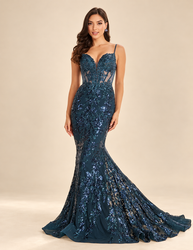 Robe Sarcelle Foncé