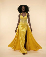Robe Corset Jaune
