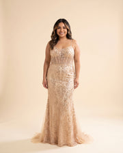 Robe Sirène Pêche Et Champagne