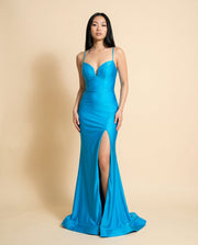 Robe Ajustée Hot Blue