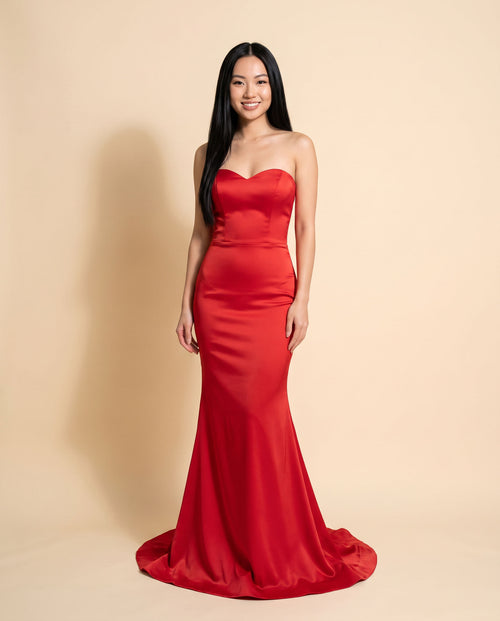 Jadore - Robe Sirène Rouge