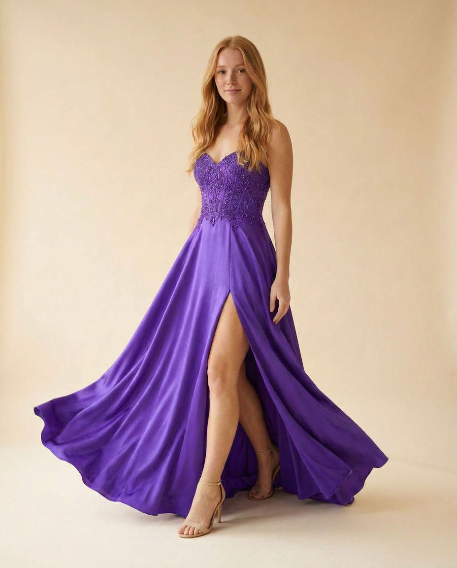 Sweetheart Gown Purple