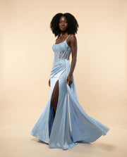 Robe Corset Bleu Pâle